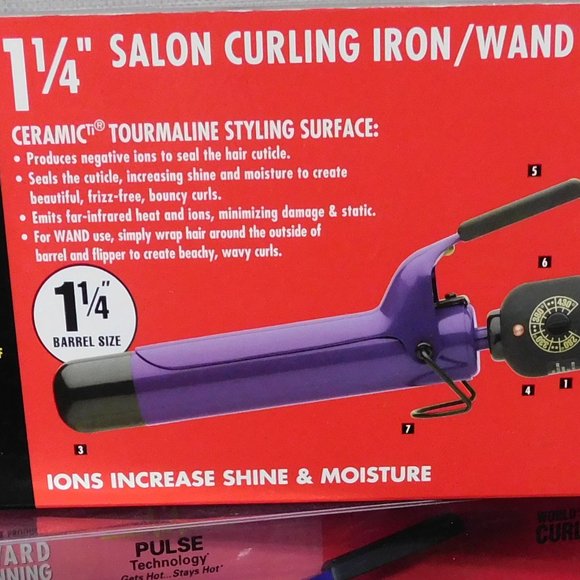 HOT TOOLS PRO CERAMIC 1 1/4" SALON CURLING IRON - Picture 6 of 10